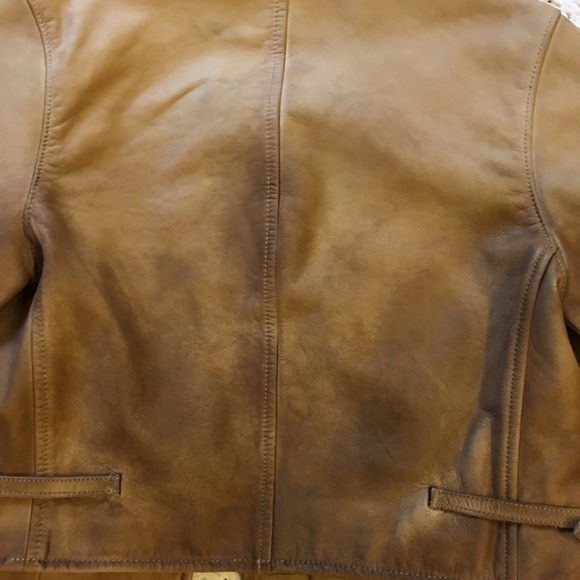Ralph Lauren Blue Label Ombré Leather Jacket - Picture 7 of 7